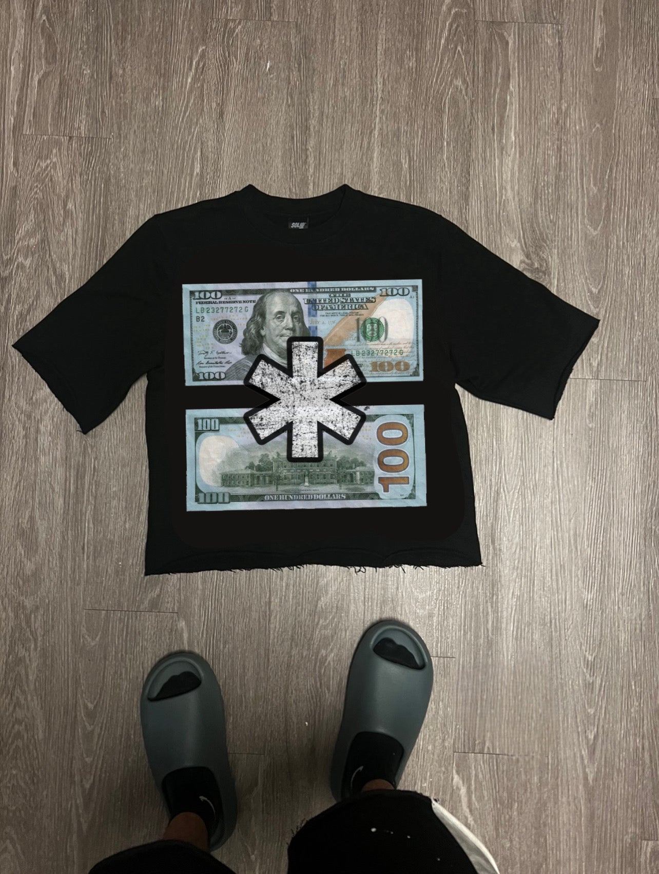 Hundred Dollar Bill Cropped Tee