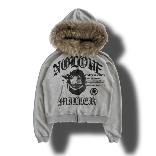 NoLove Faux Hair Zip Up (Detachable Fur)